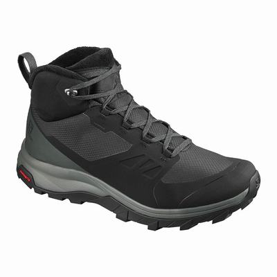 Pánské Zimní Boty Salomon OUTSNAP CLIMASALOMON™ WATERPROOF Černé Výprodej SA65719-896